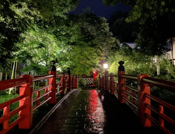 夜の赤橋